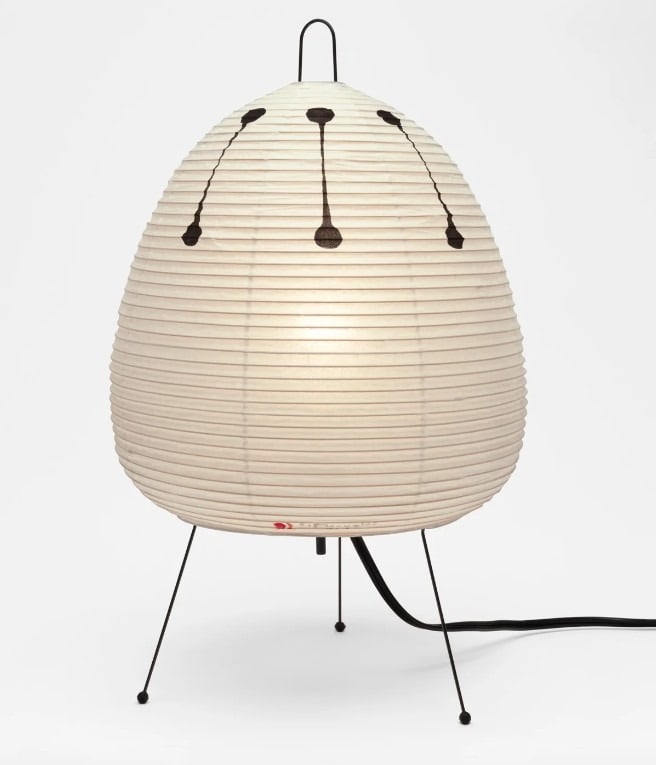 ISAMU NOGUCHI Akari Light Sculpture, Model 1AD: 17in H x 10in W x10in D