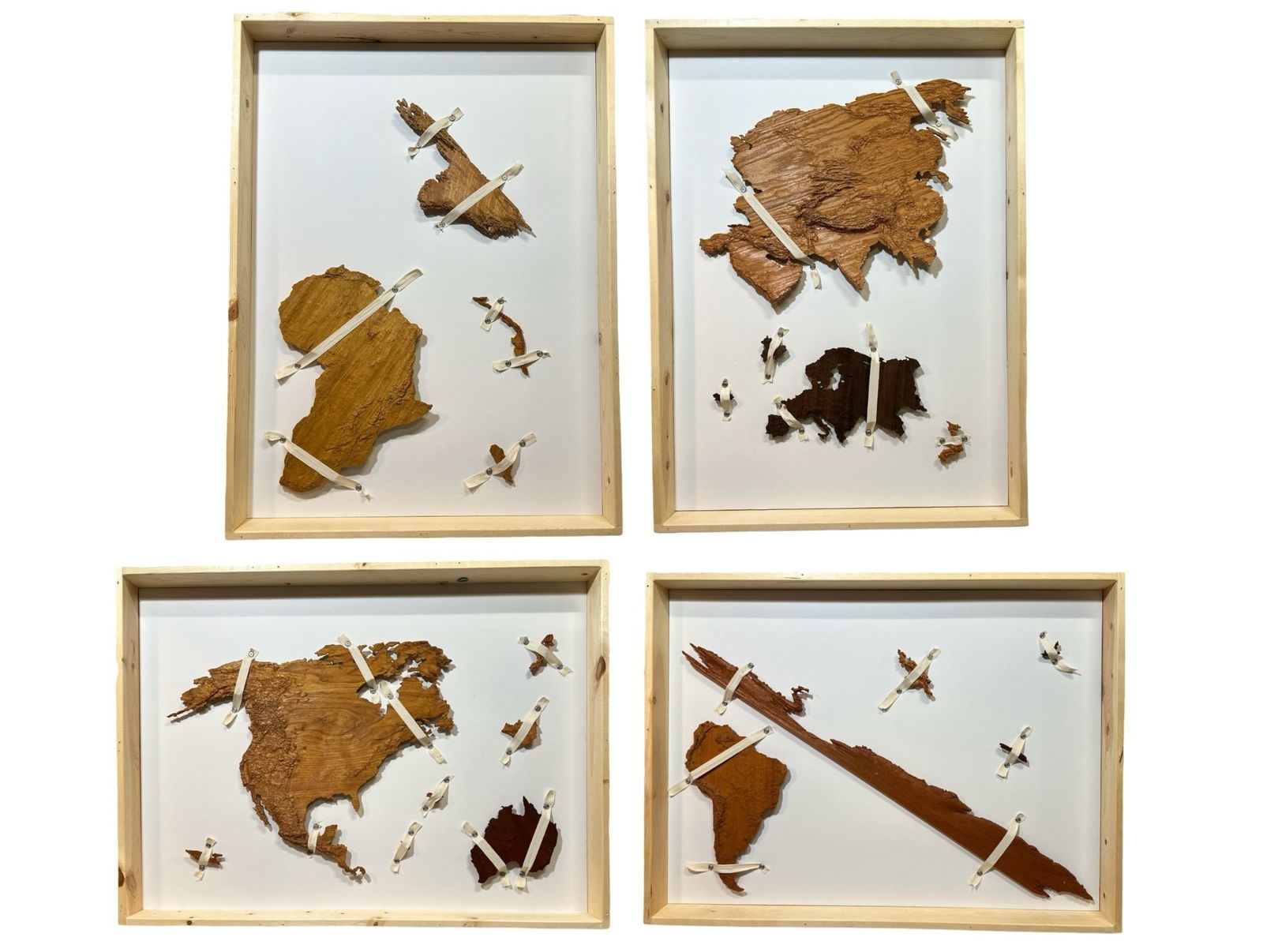 Carved Wood World Map Art (1 of 11)
