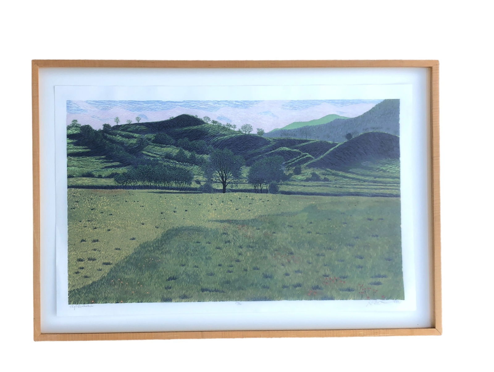 GORDON MORTENSEN "High Meadow" Woodcut Print (1 of 4)