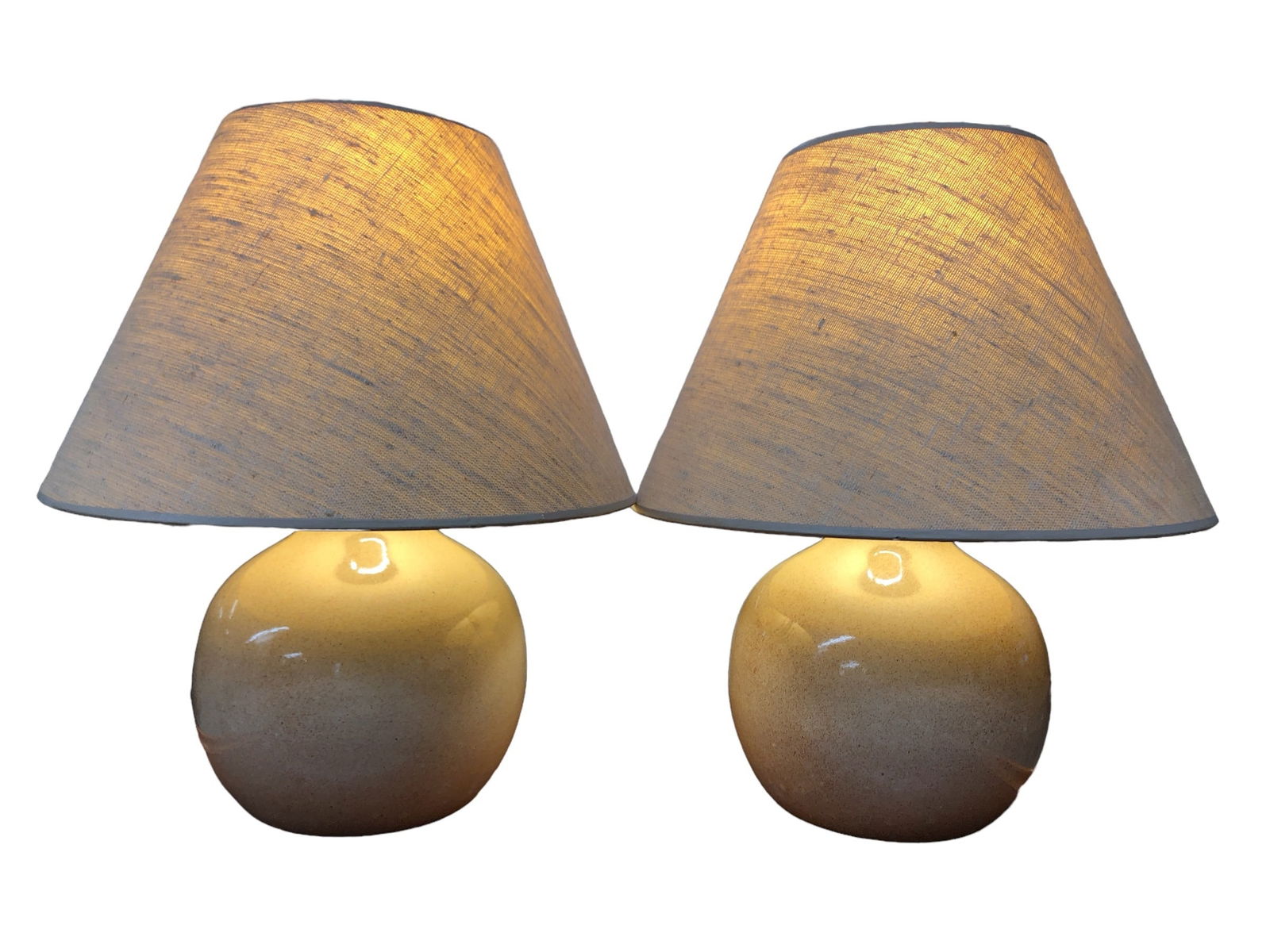 Mid Century MARTZ MARSHALL STUDIOS Ceramic Table Lamps , Pair (1 of 7)