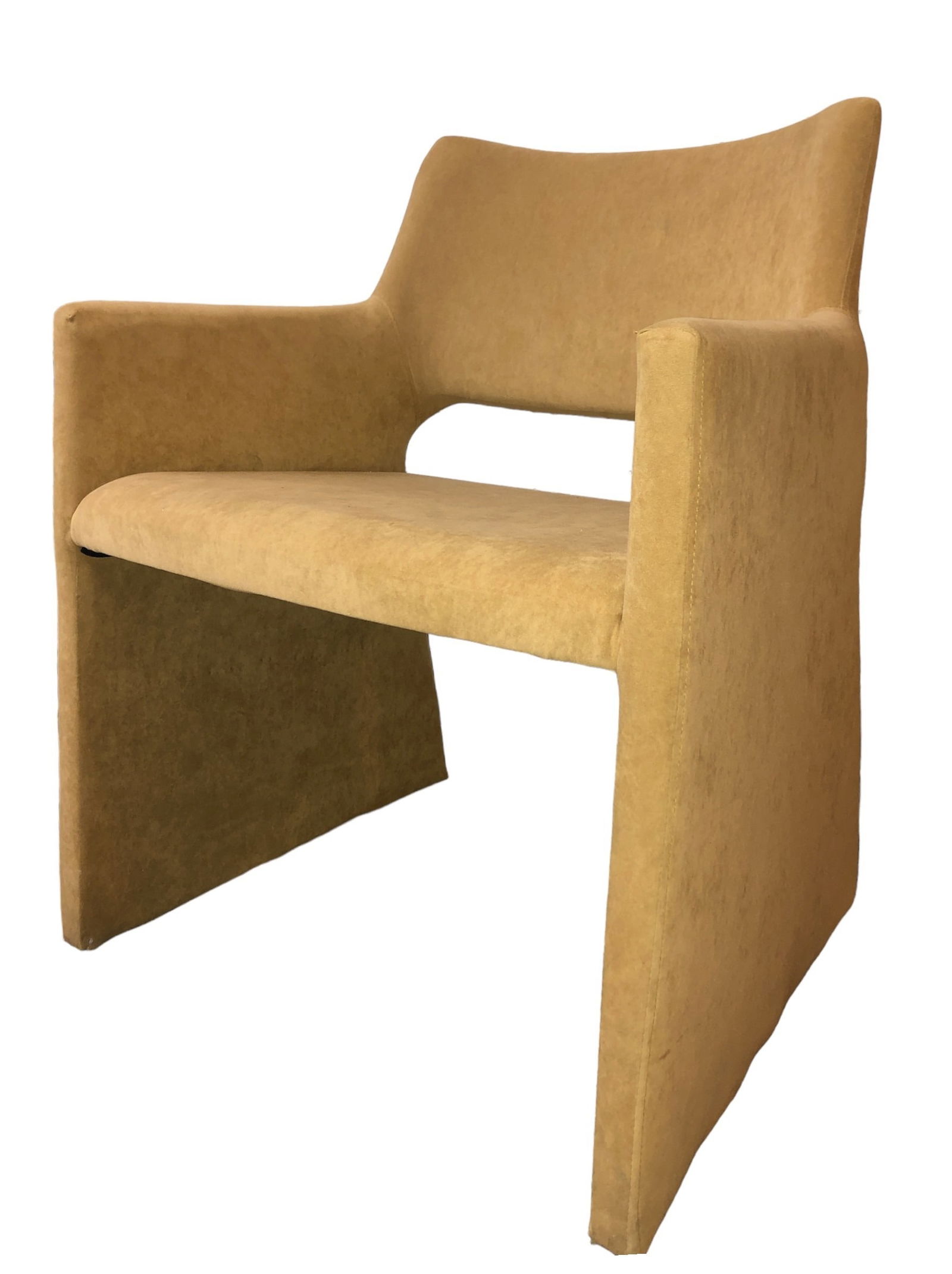 Attr. JAN ARMGARDT Post Modern Suede Accent Chair (1 of 6)