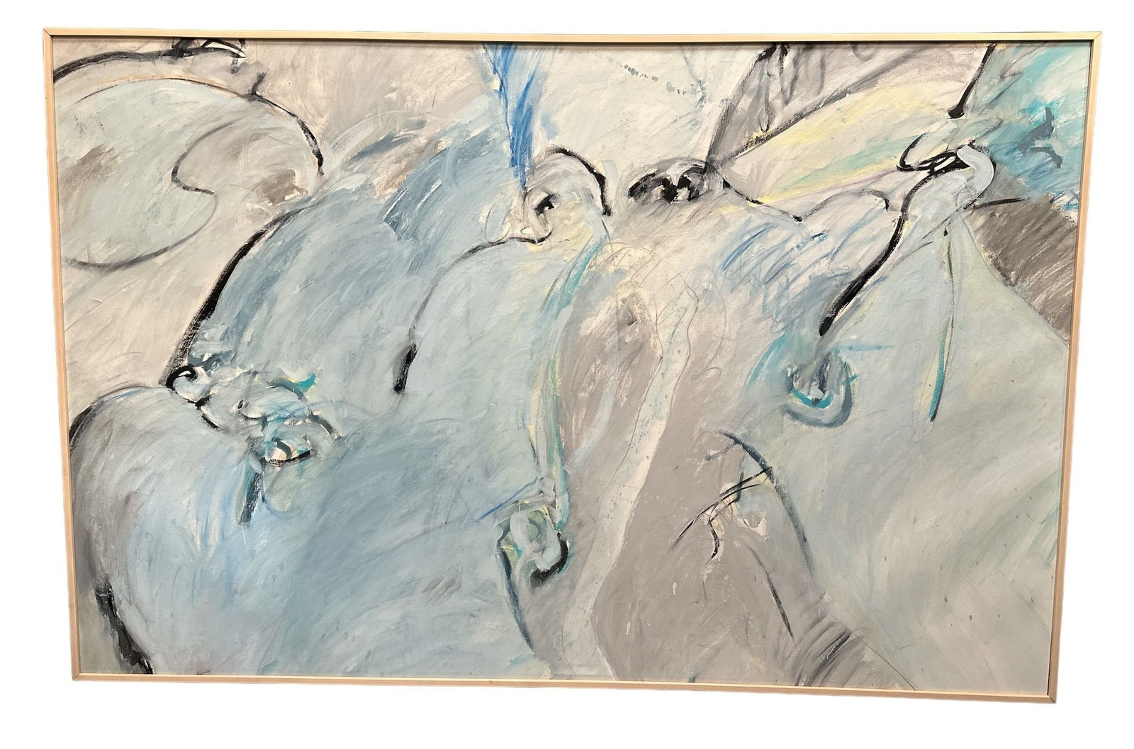 Post Modern Oil on Canvas, Signed KOSTUCK (1 of 6)