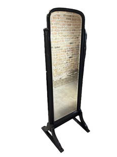 Beautiful Cheval Floor Mirror: 73" H x 26" W x 22.5" D at base