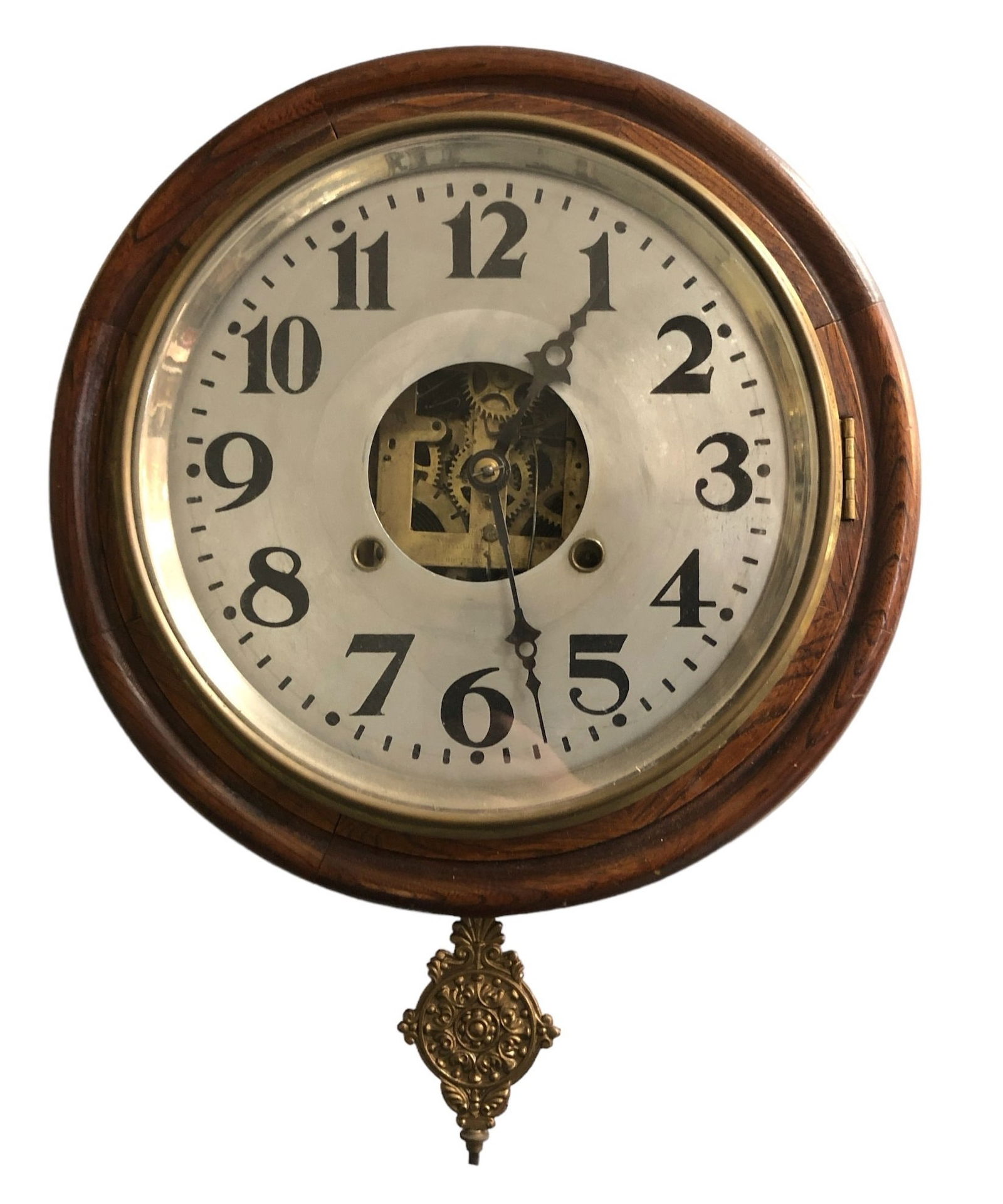 W.M.L GILBERT Regulator Wall Clock (1 of 4)