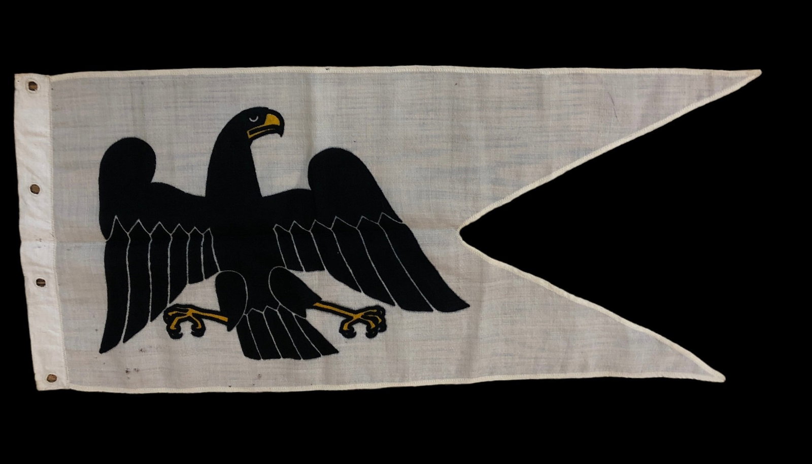 German Coat of Arms Eagle, Prussian Swallow Tail Pennant: 13.75" H x 28.5" W