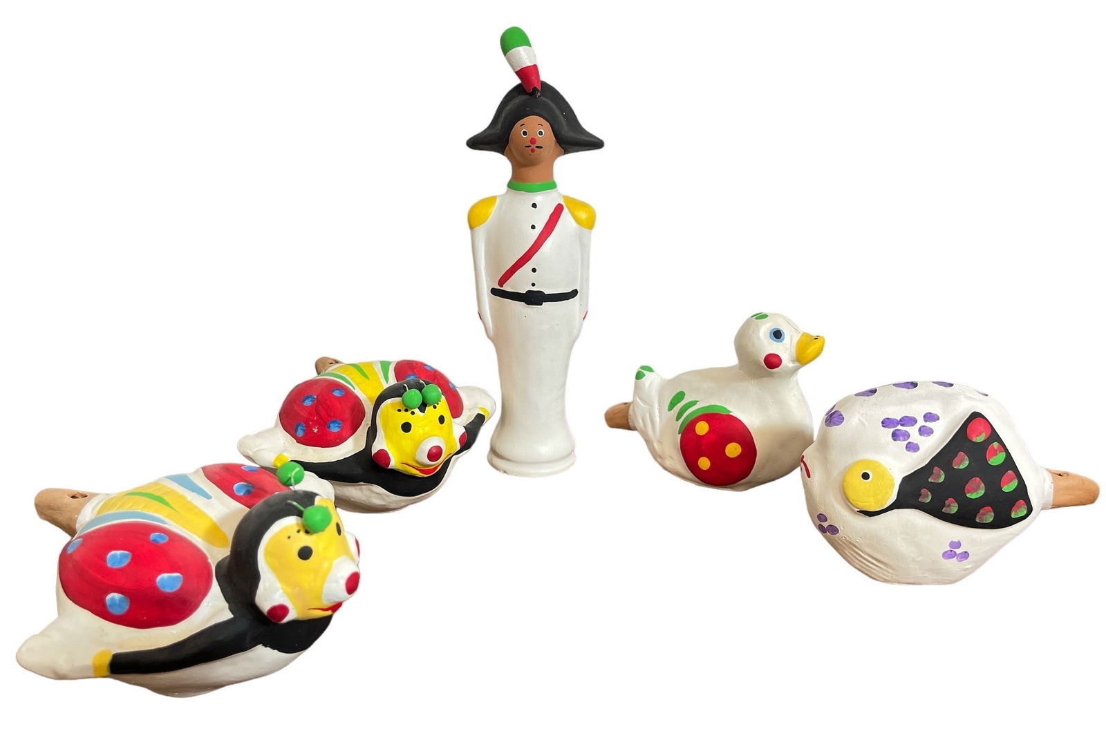 Italian Painted Ceramic Figurines, NICOLA FASANO (1 of 7)