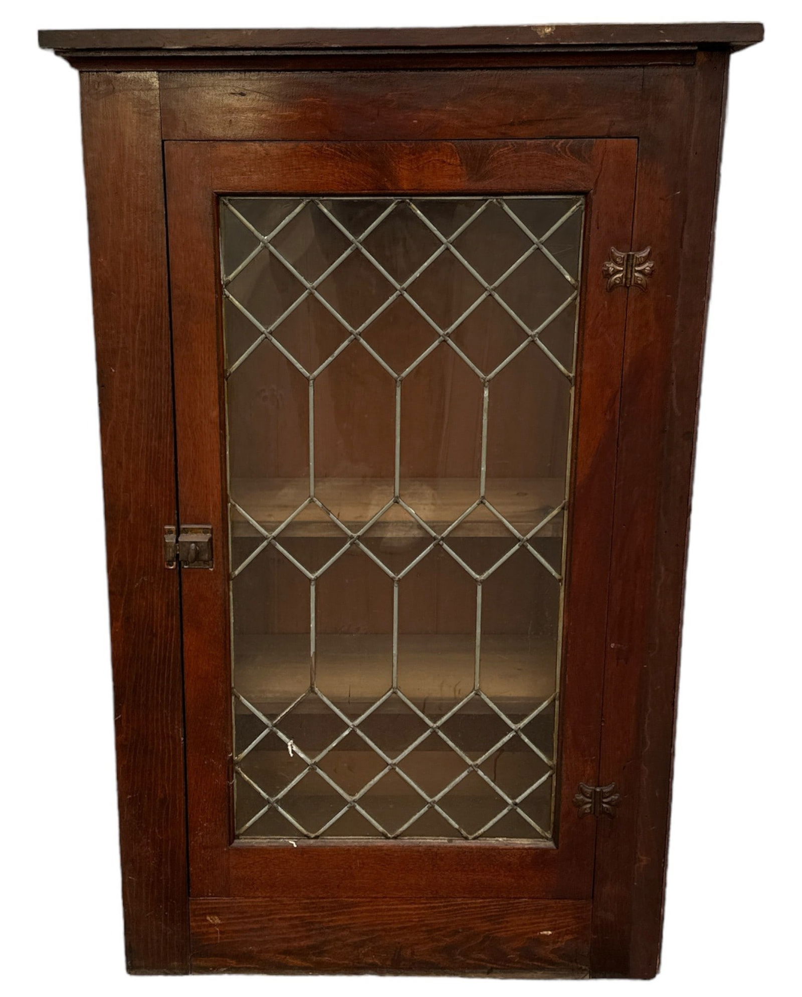 Victorian Mahogany Bookcase, Leaded Glass Door (1 of 5)