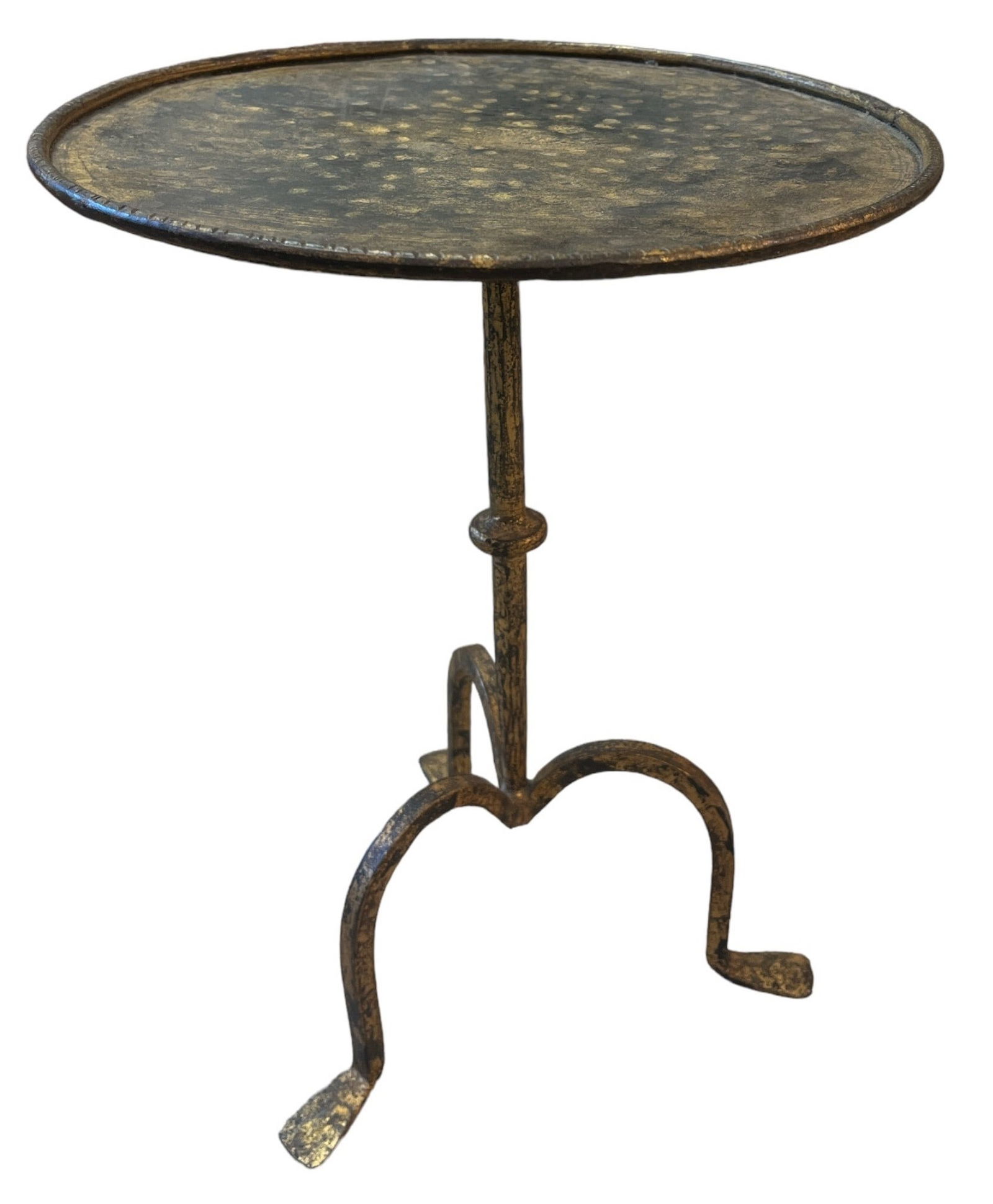 French Gilt Bronze Tripod Gueridon Side Table (1 of 3)