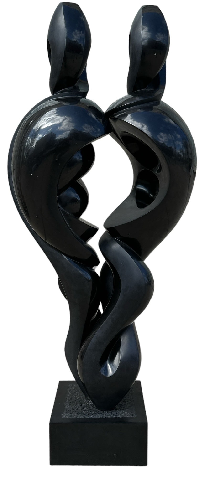 Monumental Black Granite Biomorphic Post Modern Sculpture (1 of 13)