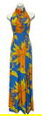Vintage 1970s Floral Halter Top Day Dress