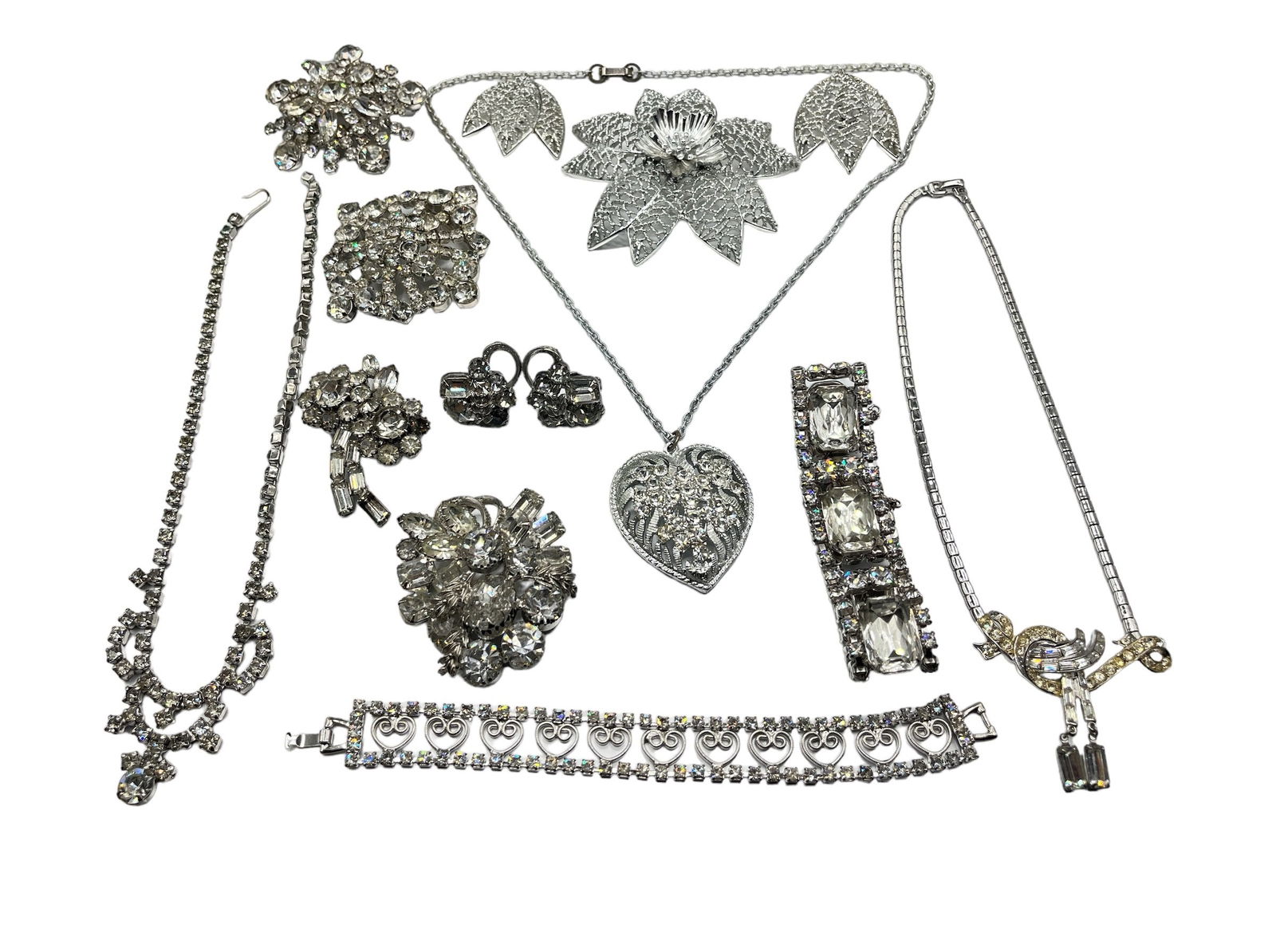 Collection Vintage Sterling, Rhinestone Jewelry, CORO, EMMONS (1 of 8)