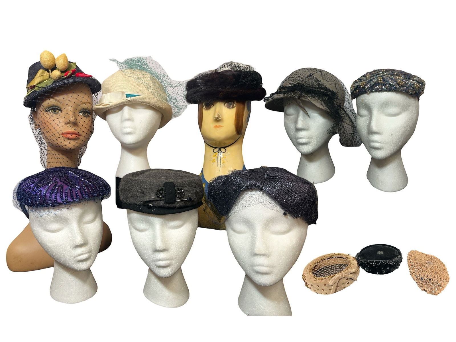 Collection Vintage Hats and Toppers MARSHALL FIELD & CO, SAKS FIFTH AVE, VOGUE MONT (1 of 12)