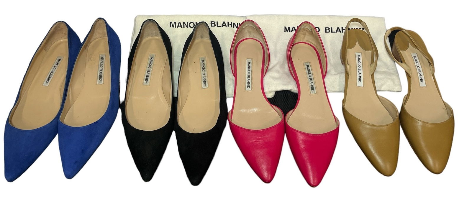 Collection MANOLO BLAHNIK Women's Suede and Leather Loafers (1 of 14)