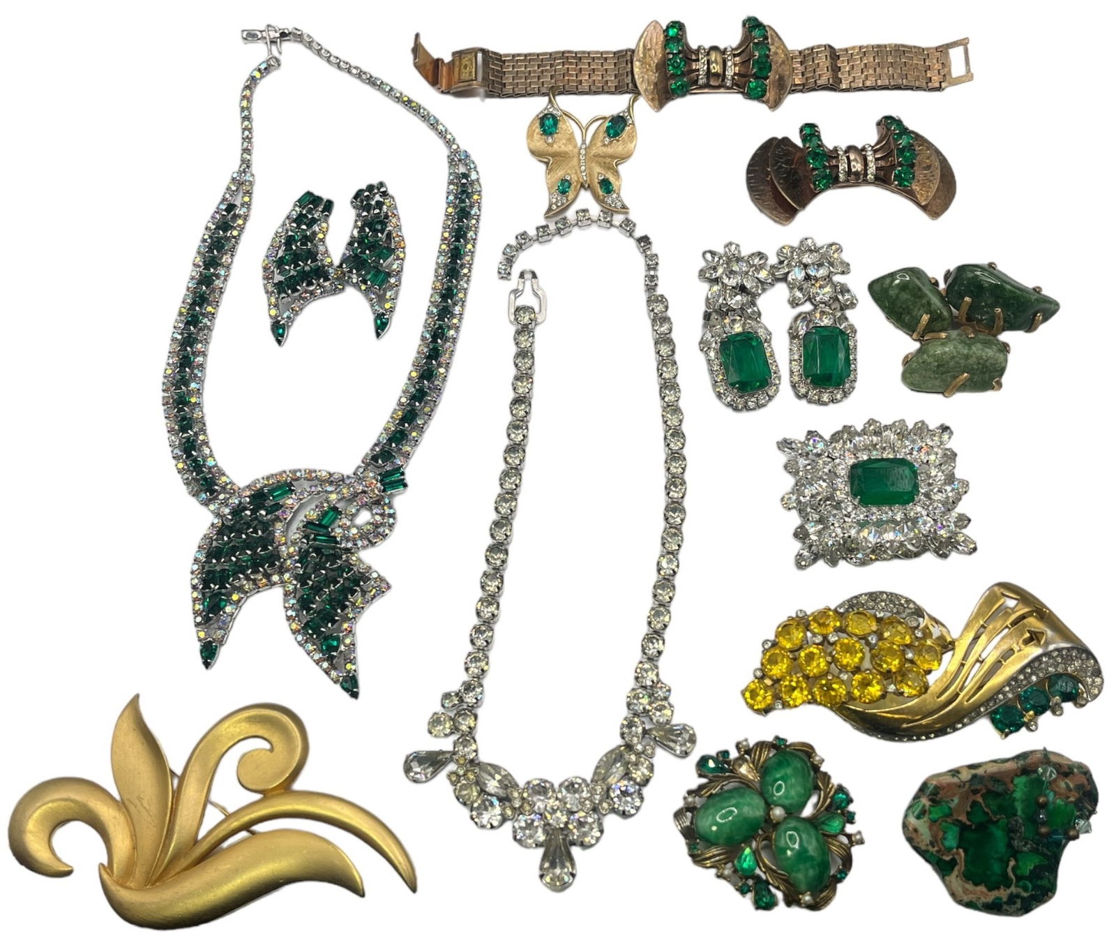 Collection Vintage Costume Jewelry, Sterling Silver, EISENBERG, TRIFARI (1 of 6)