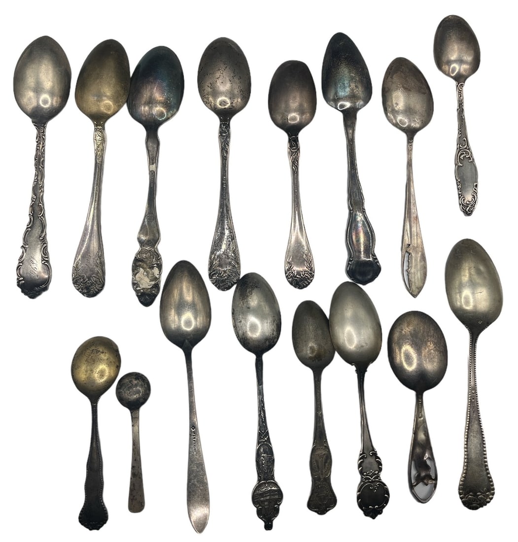 Collection Mostly Sterling Silver Souvenir Spoons (1 of 10)