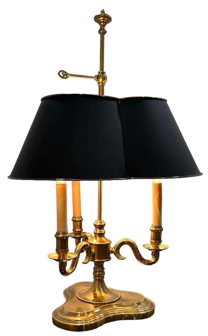 Brass Bouillotte Table Lamp (1 of 5)