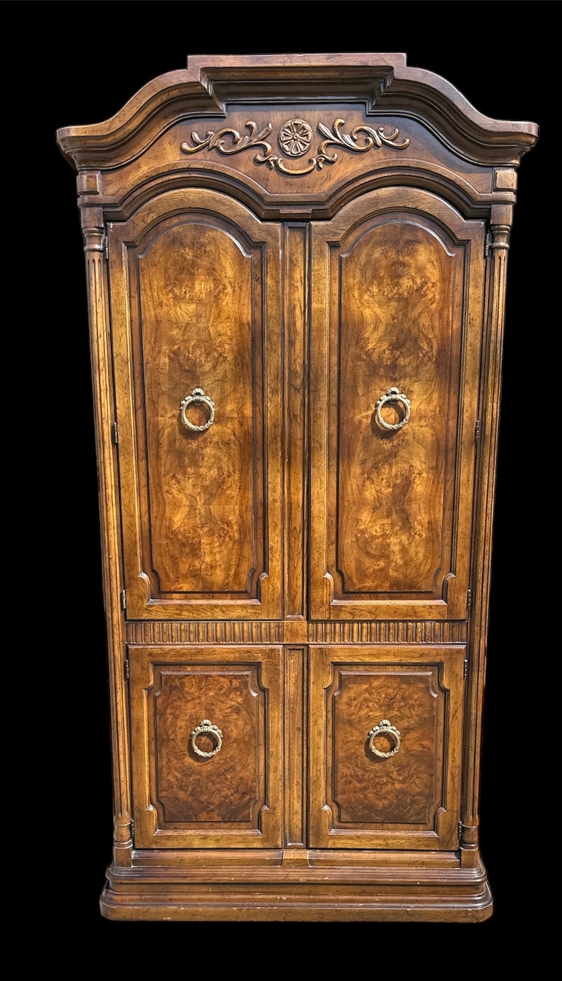 Traditional Mid Century DREXEL Armoire: 78" H x 37" W x 18.5" D.