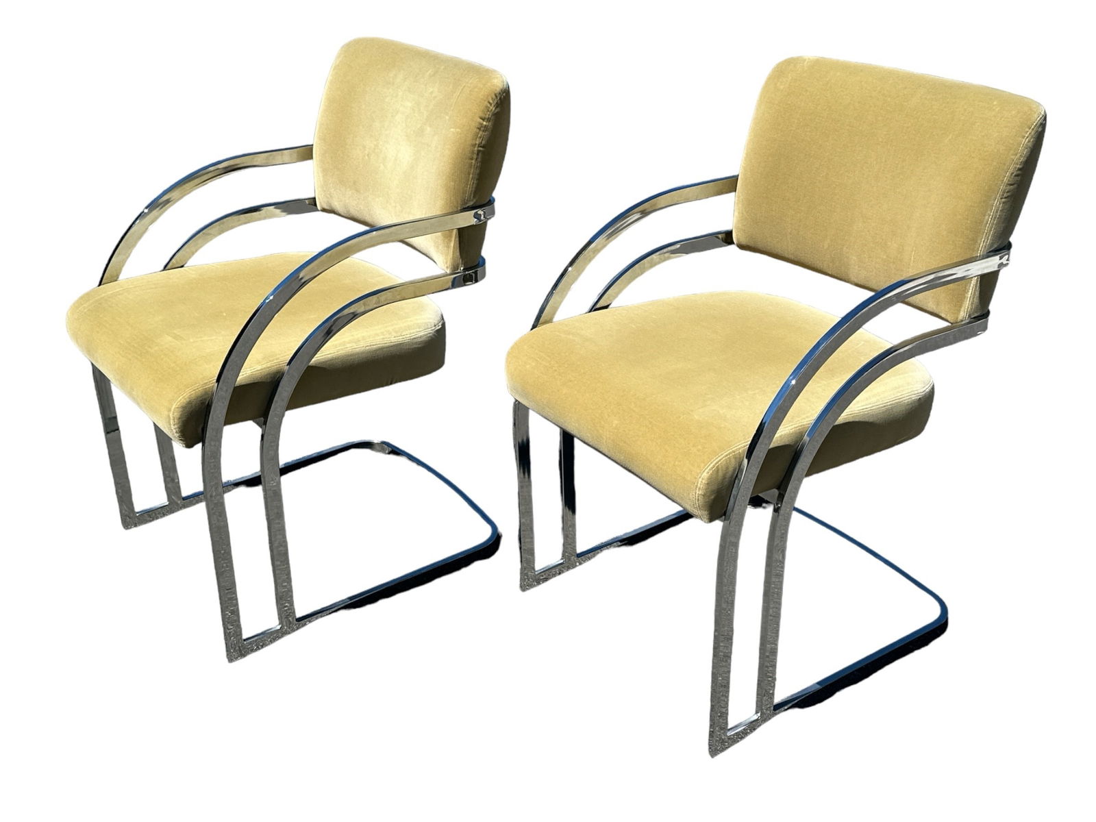 MILO BAUGHMAN Attr. Dining Chair, Pair (1 of 6)