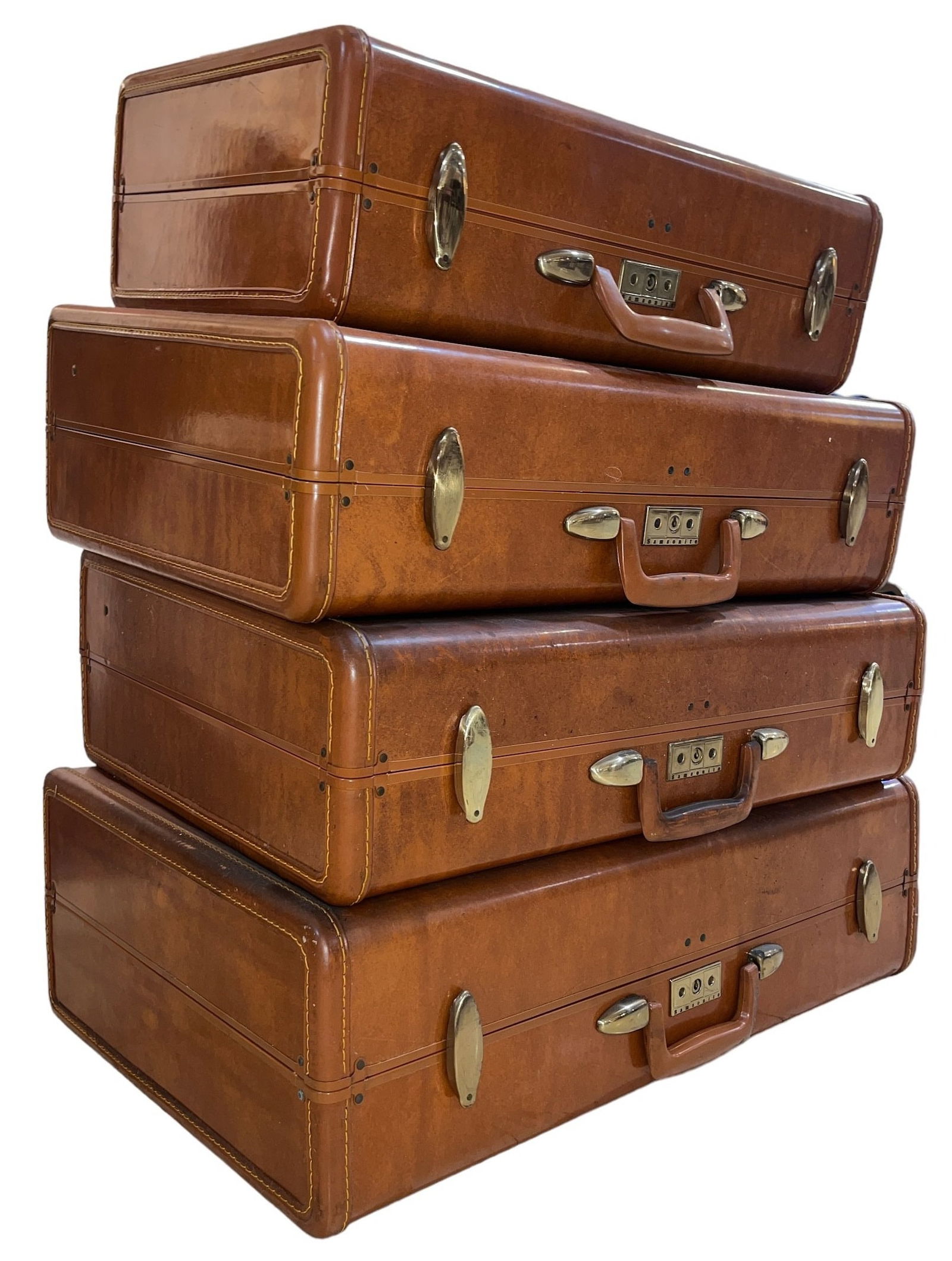 Mid Century SAMSONITE Suitcase Set, Four Pcs. (1 of 6)