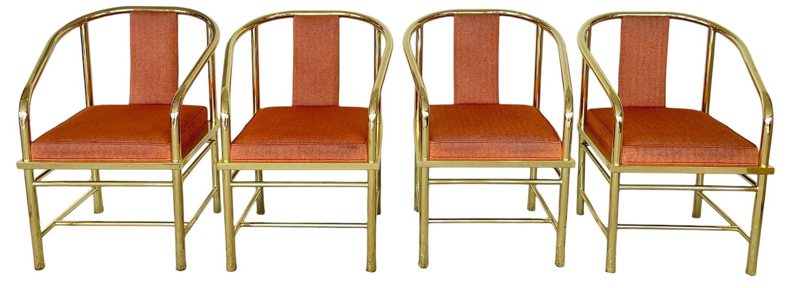 Set of 4 DIA Post Modern Brass Dining Chairs (1 of 8)