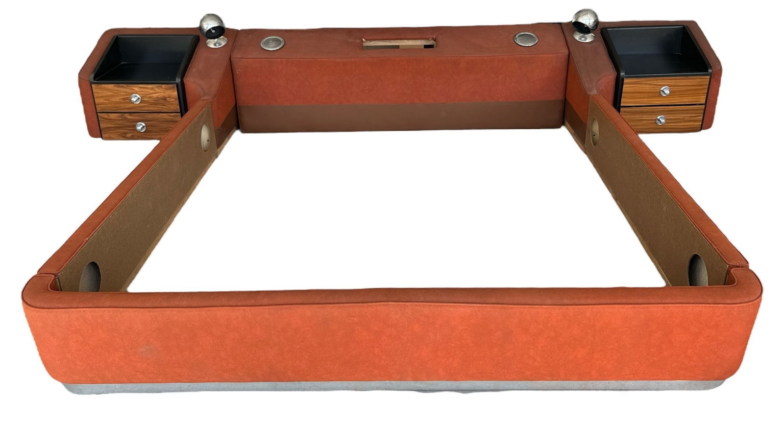 Space Age Mid Century King Bed and Nightstands (1 of 9)