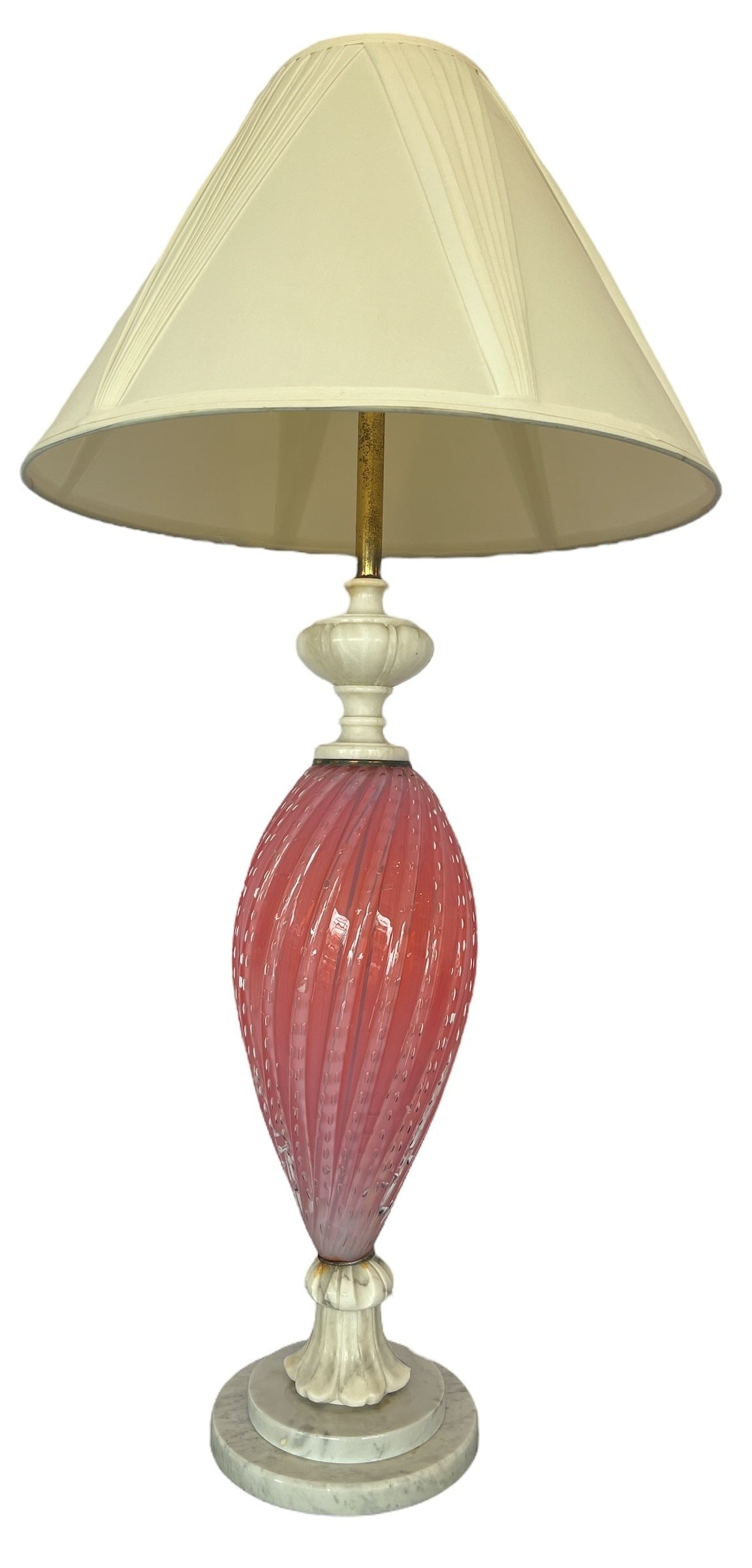 Mid Century Modern MURANO Glass Marble Table Lamp (1 of 5)