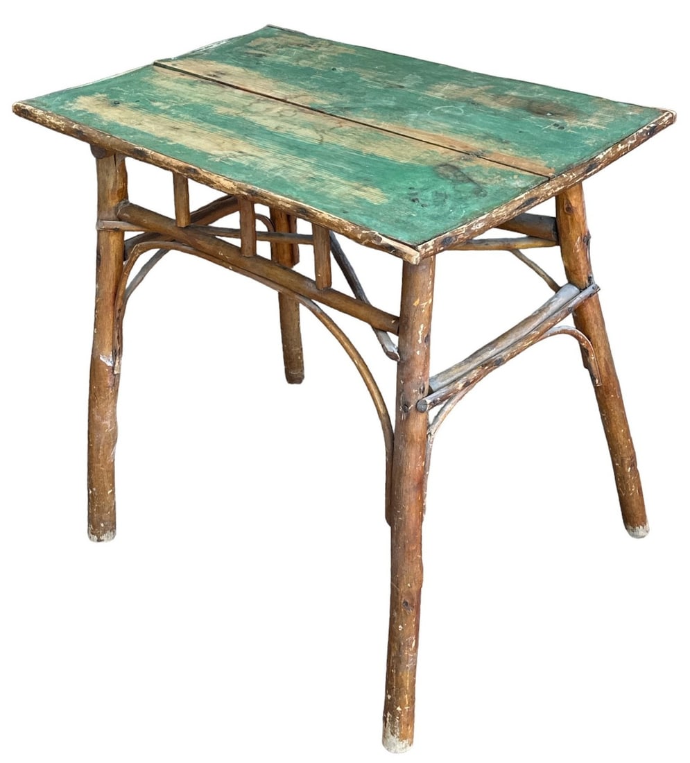 1920's Folk Art Twig Cabin Table (1 of 3)