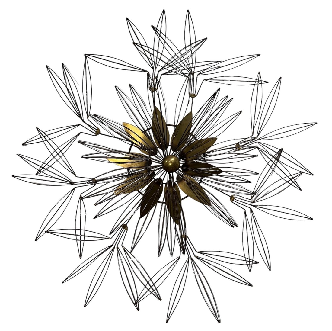 CURTIS JERE Large Flower Wall Sculpture (1 of 7)