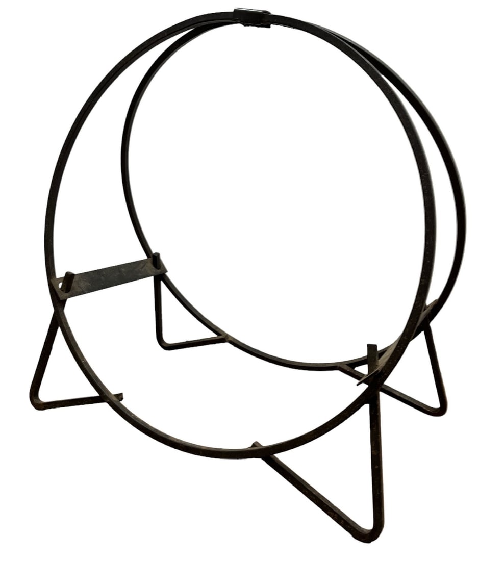 Mid Century Cast Iron Fireplace Log Holder (1 of 4)