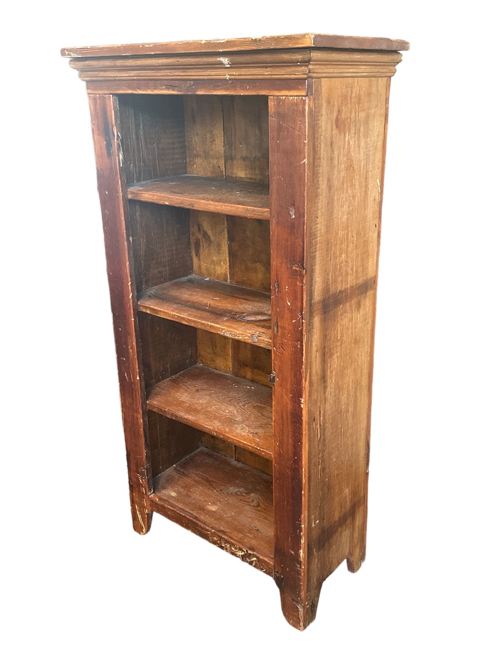 Old Farmhouse Primitive Open Shelf Cabinet (1 of 6)