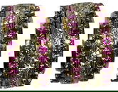 14k Gold, Diamond, and Ruby Earrings