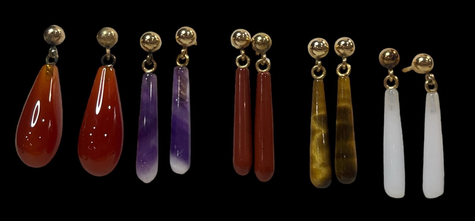 Collection 14k Gold and Semi Precious Stone Earrings (1 of 5)