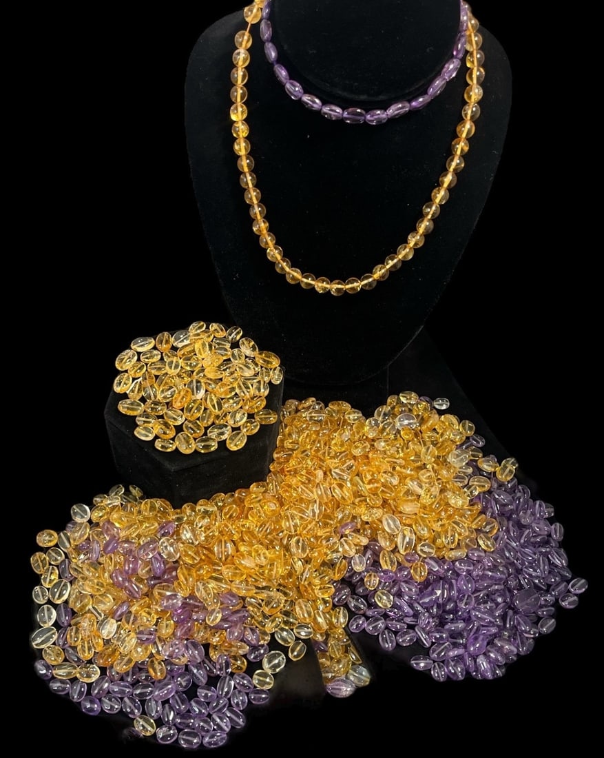 Collection Citrine and Amethyst Loose Beads (1 of 8)