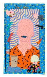 LEE GRANTHAM "Bad Hair Day" Acrylic on Plexiglass