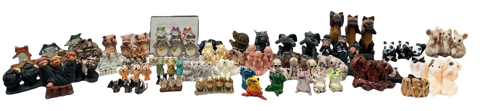 Large Collection Three Wise Men, Three Wise Animal Figurines (1 of 6)