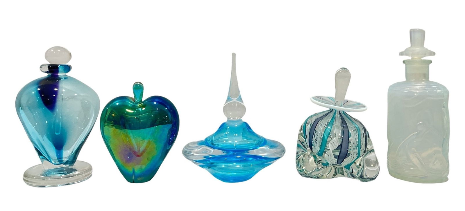 Collection French, Signed Post Modern Art Glass Perfume Bottles (1 of 12)