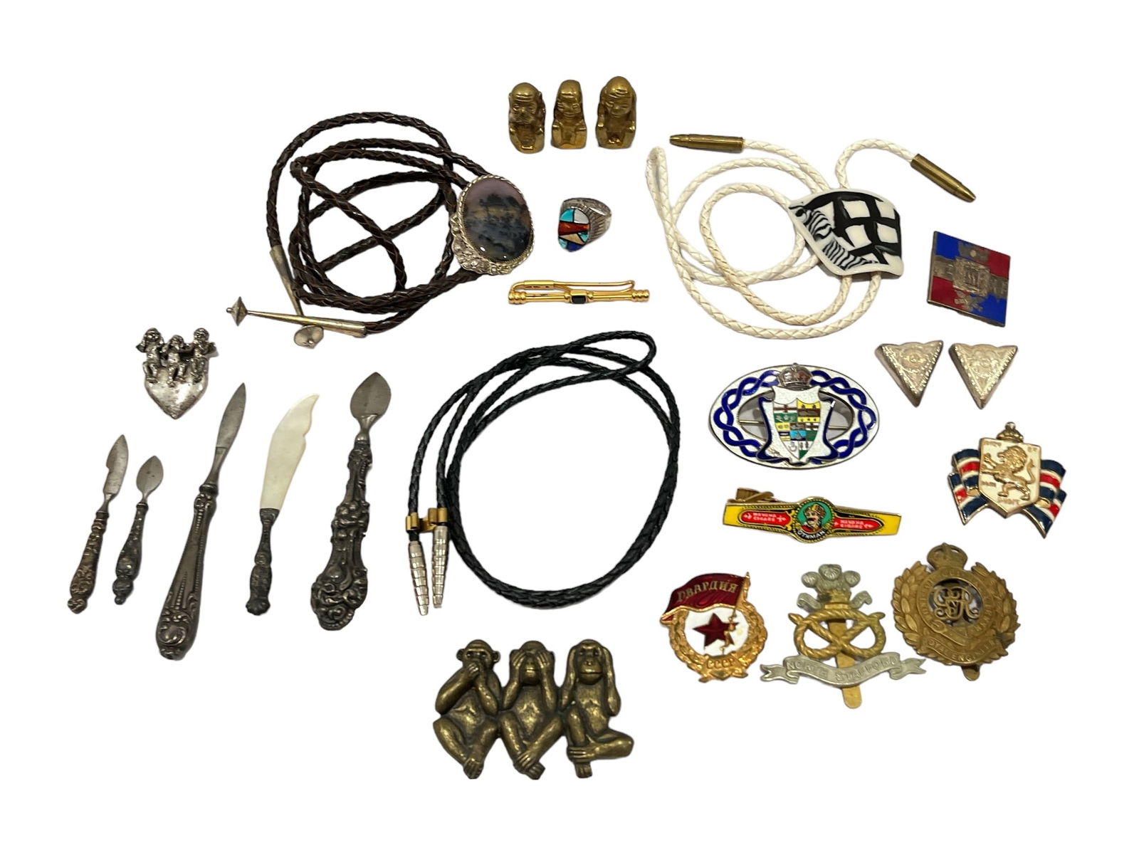 Collection Vintage Mens Articles, Some Sterling Silver (1 of 12)