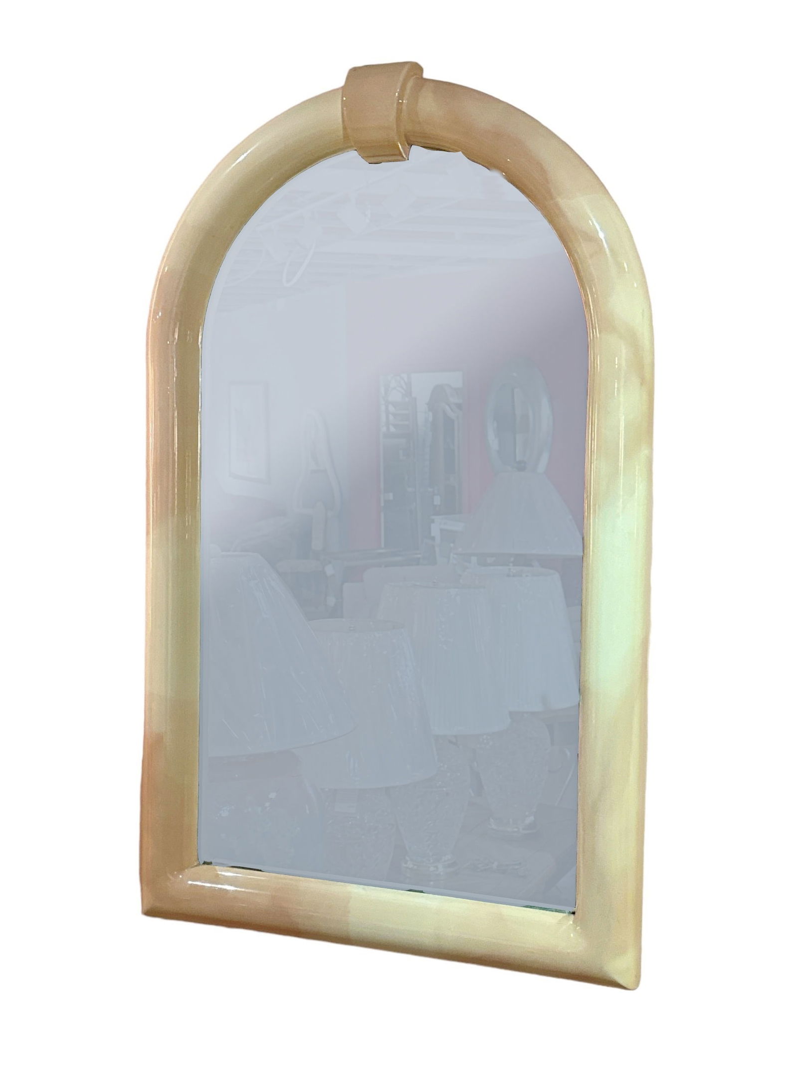 Post Modern KARL SPRINGER Style Wall Mirror (1 of 3)