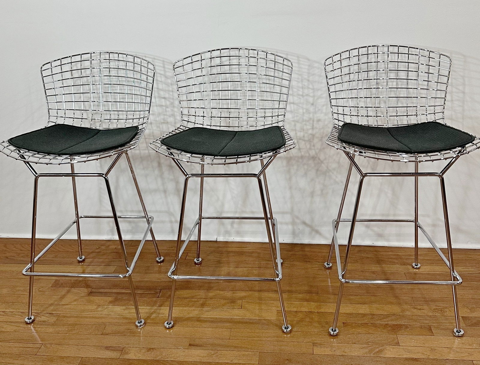 HARRY BERTOIA for KNOLL Bar Stools Set of 3 (1 of 8)