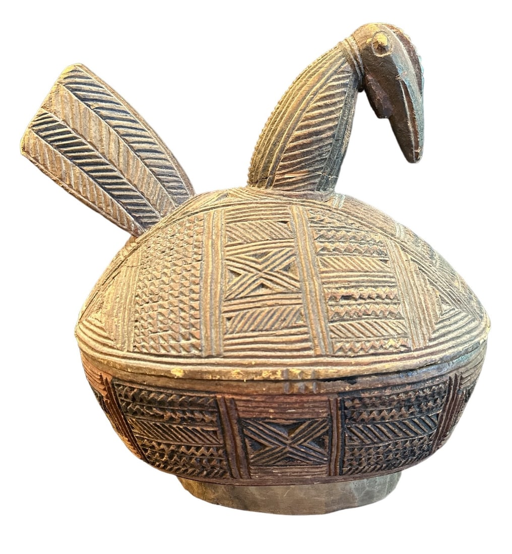 African Wood Carved Yoruba Cup (1 of 4)