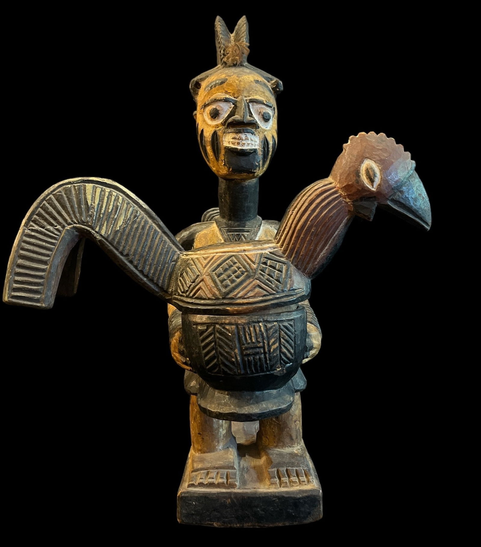 Carved Wood Yoruba Maternity Figure (1 of 4)