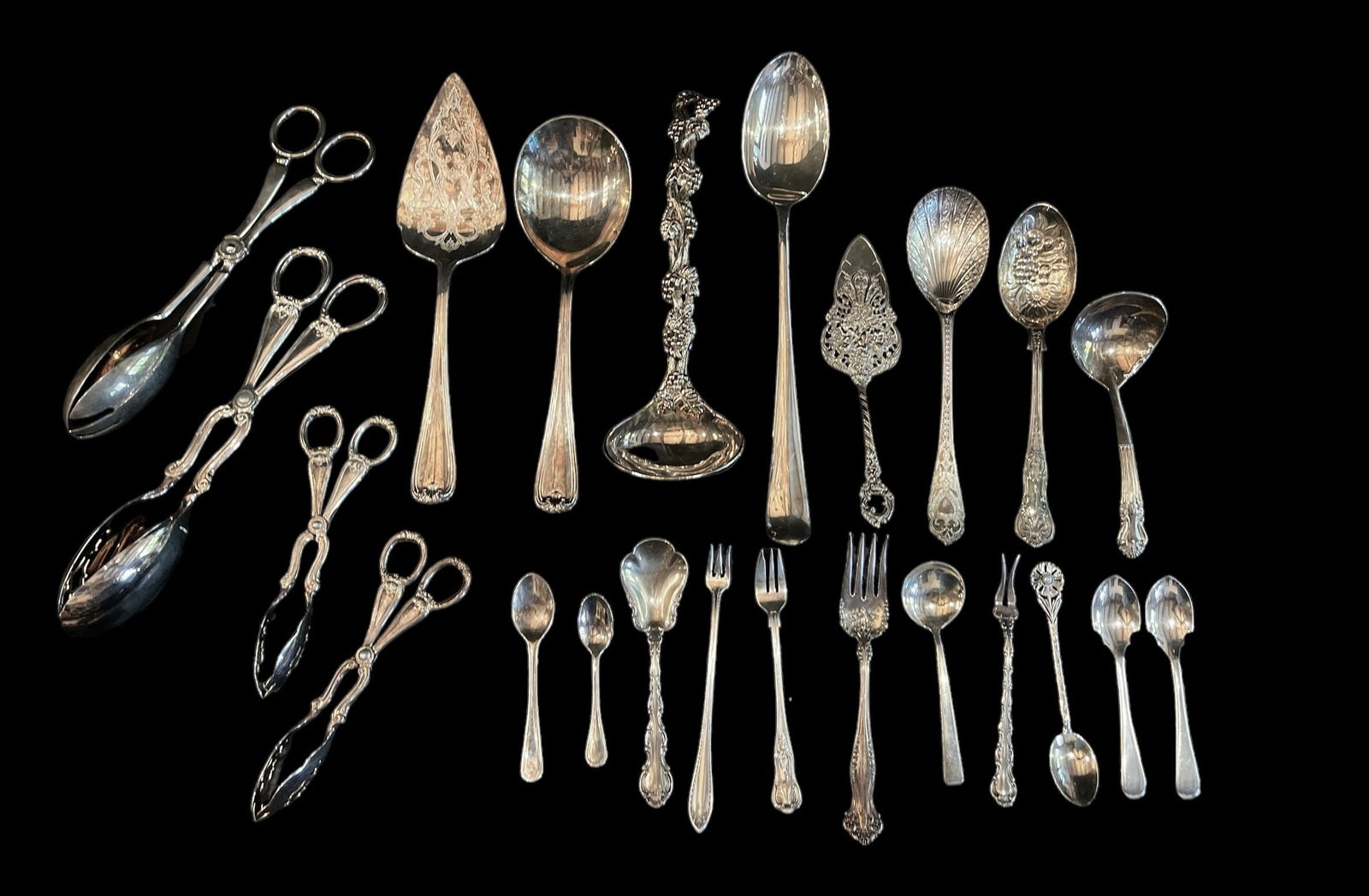 Assorted Sterling Silver & Silverplate Serving Ware (1 of 11)