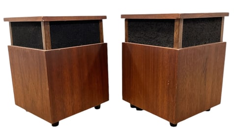 Mid Century OMNI Speakers 4-Dimensional Walnut