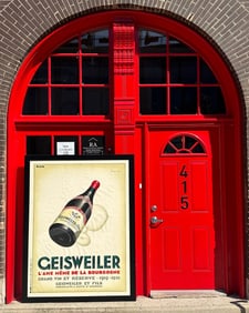 5' GEISWEILER French Wine Advertisement Poster