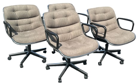KNOLL CHARLES POLLOCK Executive Chairs Set of 4