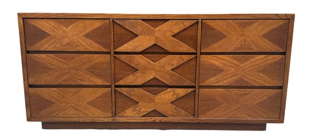 Mid Century LANE ALTA VISTA Low X Drawer Dresser