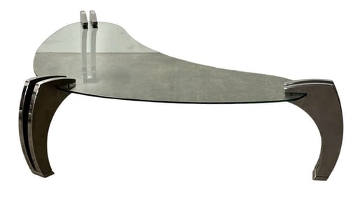 VLADIMIR KAGAN Style Mid Century Boomerang Coffee Table