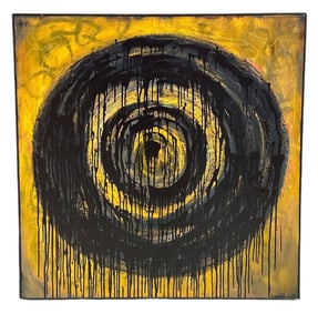 KENNAN DEL MAR Mid Century Style Mixed Media on Canvas