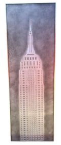 Brutalist NYC Empire State Building Wall Hanging