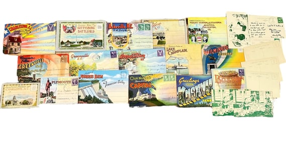 Collection 1940s Girl Scout, Gettysburg, South Carolina Postcards & Souvenirs Folders